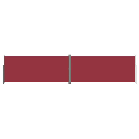 Vidaxl windscherm uittrekbaar 220x1000 cm rood