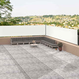 Vidaxl windscherm uittrekbaar 117x1200 cm crèmekleurig