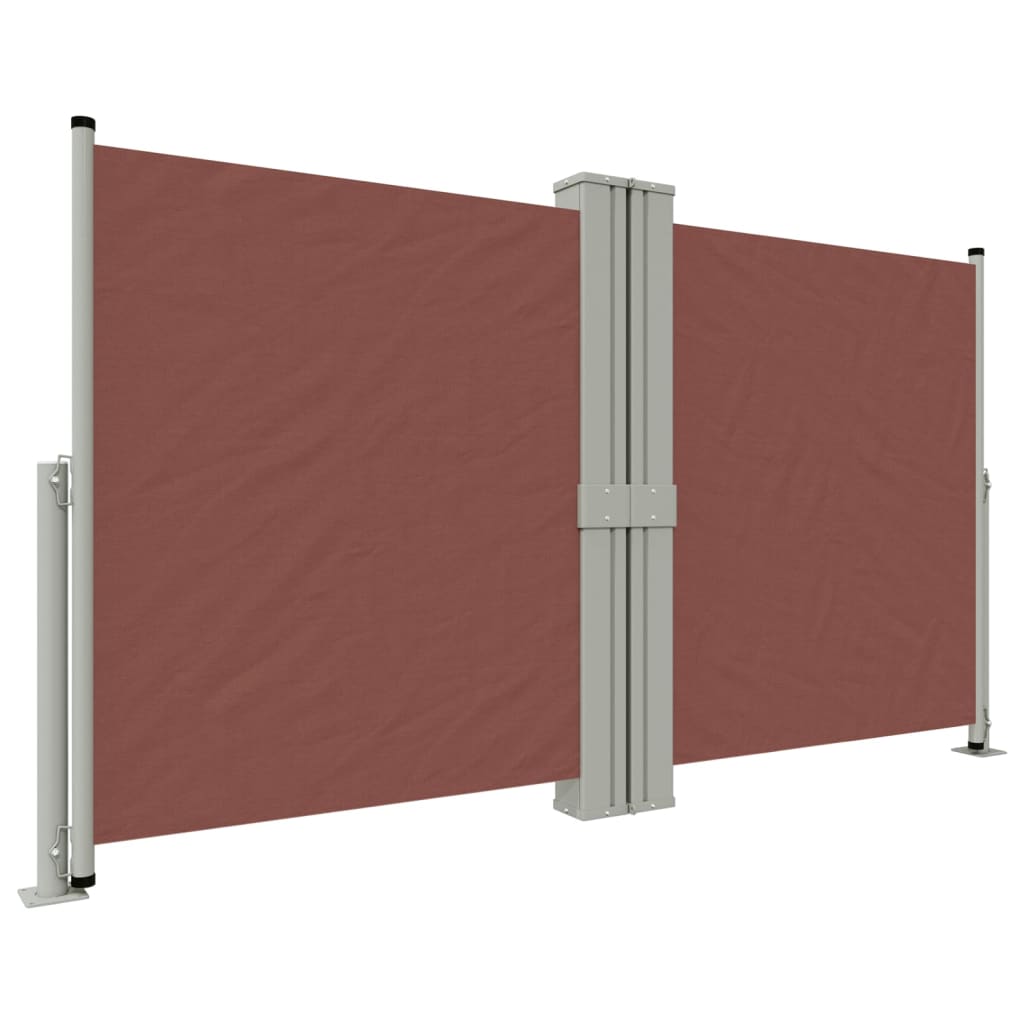 Pare-brise Vidaxl extensible 140x1200 cm brun