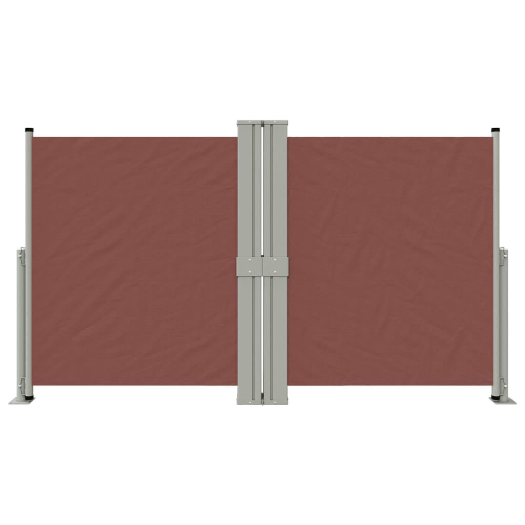 Pare-brise Vidaxl extensible 140x1200 cm brun