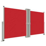 Vidaxl windscherm uittrekbaar 140x1200 cm rood