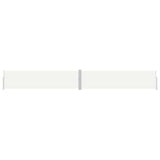 Vidaxl windscherm uittrekbaar 160x1200 cm crèmekleurig