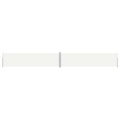 Vidaxl windscherm uittrekbaar 160x1200 cm crèmekleurig