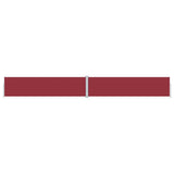 Vidaxl windscherm uittrekbaar 160x1200 cm rood
