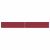 Vidaxl windscherm uittrekbaar 160x1200 cm rood