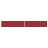 Vidaxl windscherm uittrekbaar 180x1200 cm rood