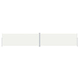 Vidaxl windscherm uittrekbaar 220x1200 cm crèmekleurig