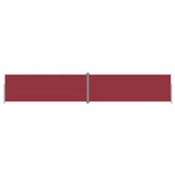 Vidaxl windscherm uittrekbaar 220x1200 cm rood