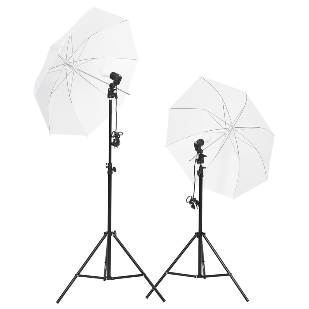 Vidaxl Studio Lighting Set med stativ och paraplyer