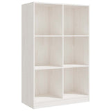 Vidaxl boekenkast 70x33x110 cm massief grenenhout wit