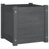 Vidaxl Planning Box 40x40x40 cm Solid Pine Grey