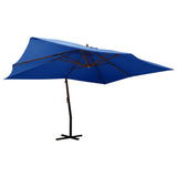 Vidaxl flytende parasol med trepol 400x300 cm Azure Blue