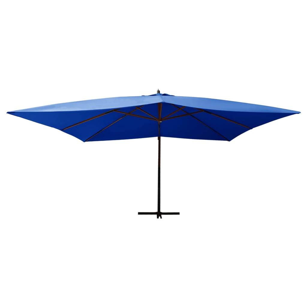 Vidaxl flytende parasol med trepol 400x300 cm Azure Blue