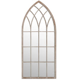 Vidaxl spiegel 70x30 cm ijzer zandkleurig