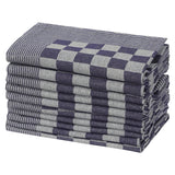 Vidaxl keukendoeken 50 st 50x70 cm katoen blauw en wit