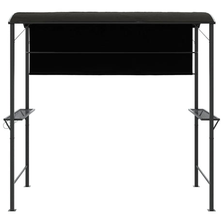 Vidaxl prieel met dak 220x110x200 cm antracietkleurig