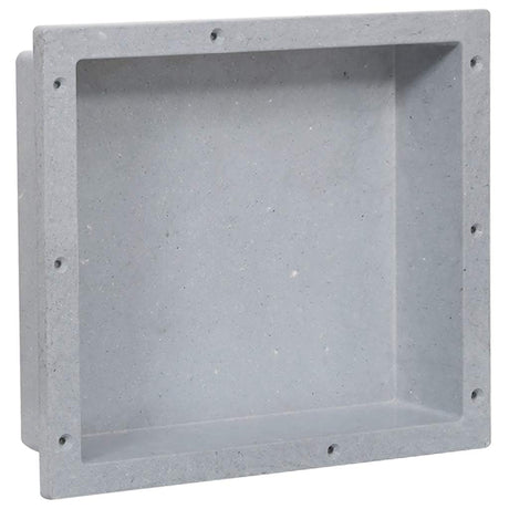 Vidaxl douchenis 41x36x10 cm matgrijs