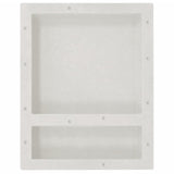 Vidaxl shower with 2 compartments 41x51x10 cm Mat white