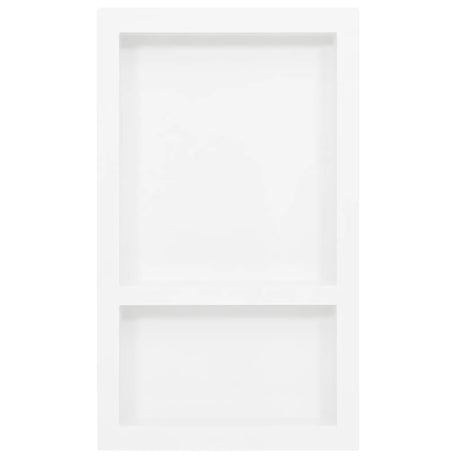 Vidaxl douchenis met 2 vakken 41x69x9 cm hoogglans wit