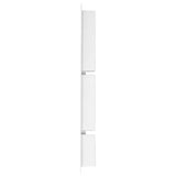 Vidaxl shower with 3 compartments 41x99x9 cm high gloss white