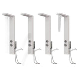 Vidaxl douchepaneelsysteem aluminium wit