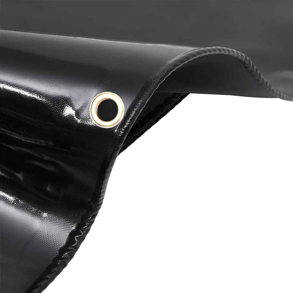 Vidaxl dekzeil 650 g m² 2x3 m zwart