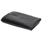 Vidaxl dekzeil 650 g m² 3x3 m zwart