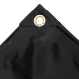 Vidaxl dekzeil 650 g m² 3x3 m zwart