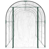 Vidaxl Tuinkas 160x400x190 cm en PVC et en acier recouvert de poudre transparent