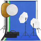 Vidaxl fotostudioset met verlichtingsset, achtergrond en reflector