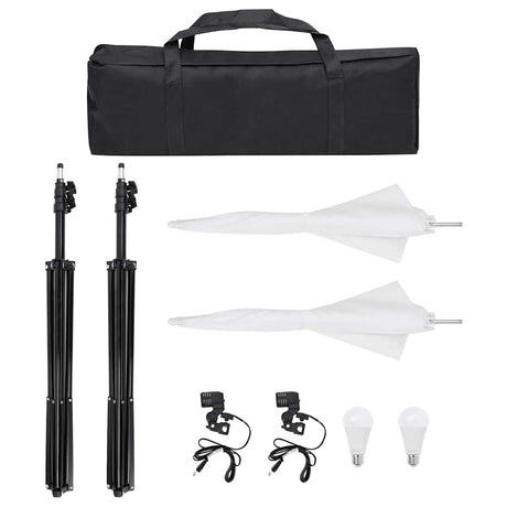 Vidaxl fotostudioset met verlichtingsset, achtergrond en reflector