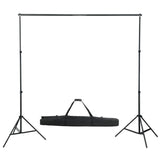 Vidaxl Photo studio set with lighting set and background