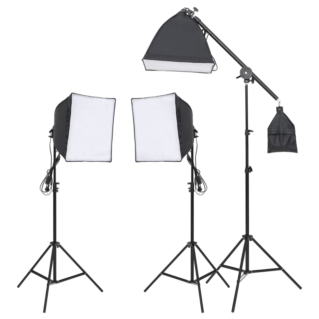 Vidaxl Photo Studio Set med belysning, bakgrund och reflektor