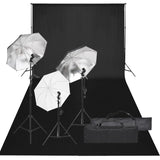 Vidaxl Photo studio set with lighting set and background