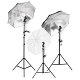 Vidaxl fotostudioset met verlichtingsset, achtergrond en reflector