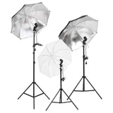 Vidaxl fotostudioset met verlichtingsset, achtergrond en reflector