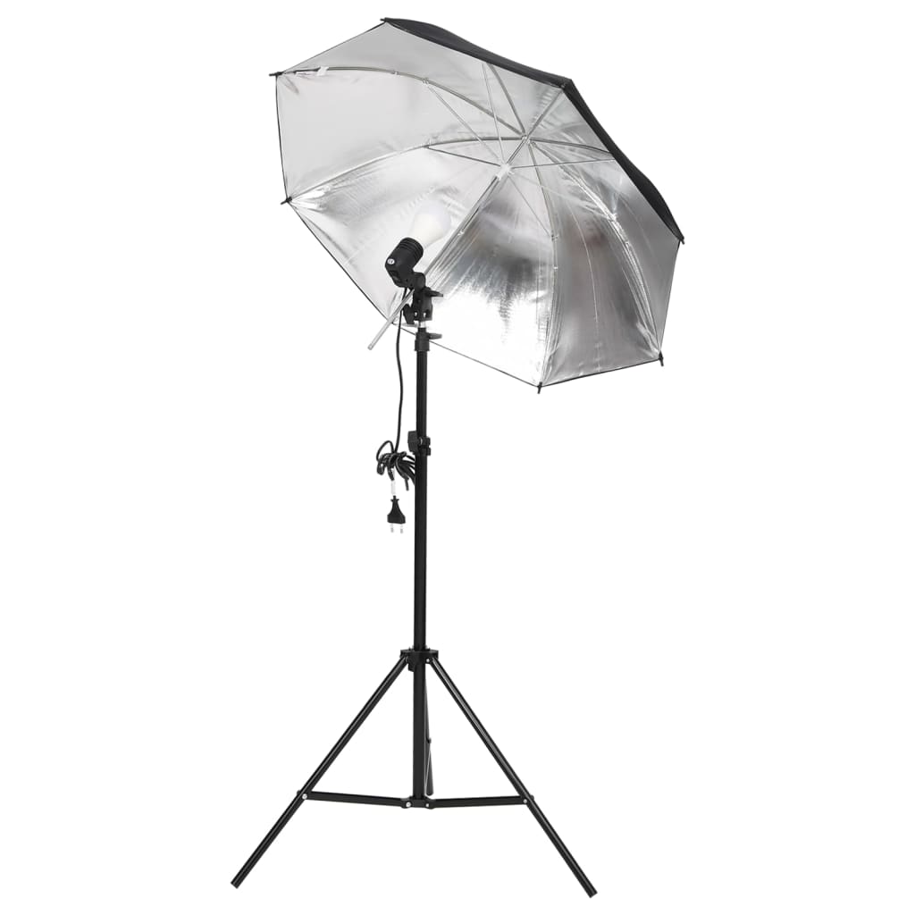 Vidaxl Photo Studio Set med belysningssæt og baggrund