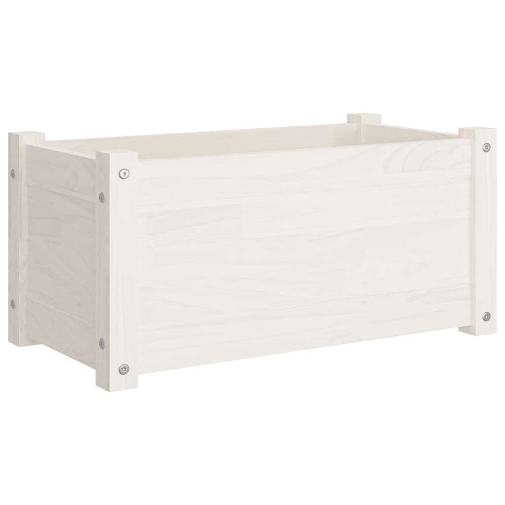 Vidaxl Planning Box 60x31x31 cm Solid Pine White