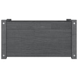 Vidaxl plantenbak 60x31x31 cm massief grenenhout grijs