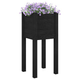 Vidaxl Fioter 2 PCS 31x31x70 cm Pino solido nero