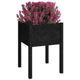 Vidaxl Planters 2 st 50x50x70 cm Solid pine black