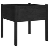 Vidaxl Planning Box 70x70x70 cm Solid Pine Negro