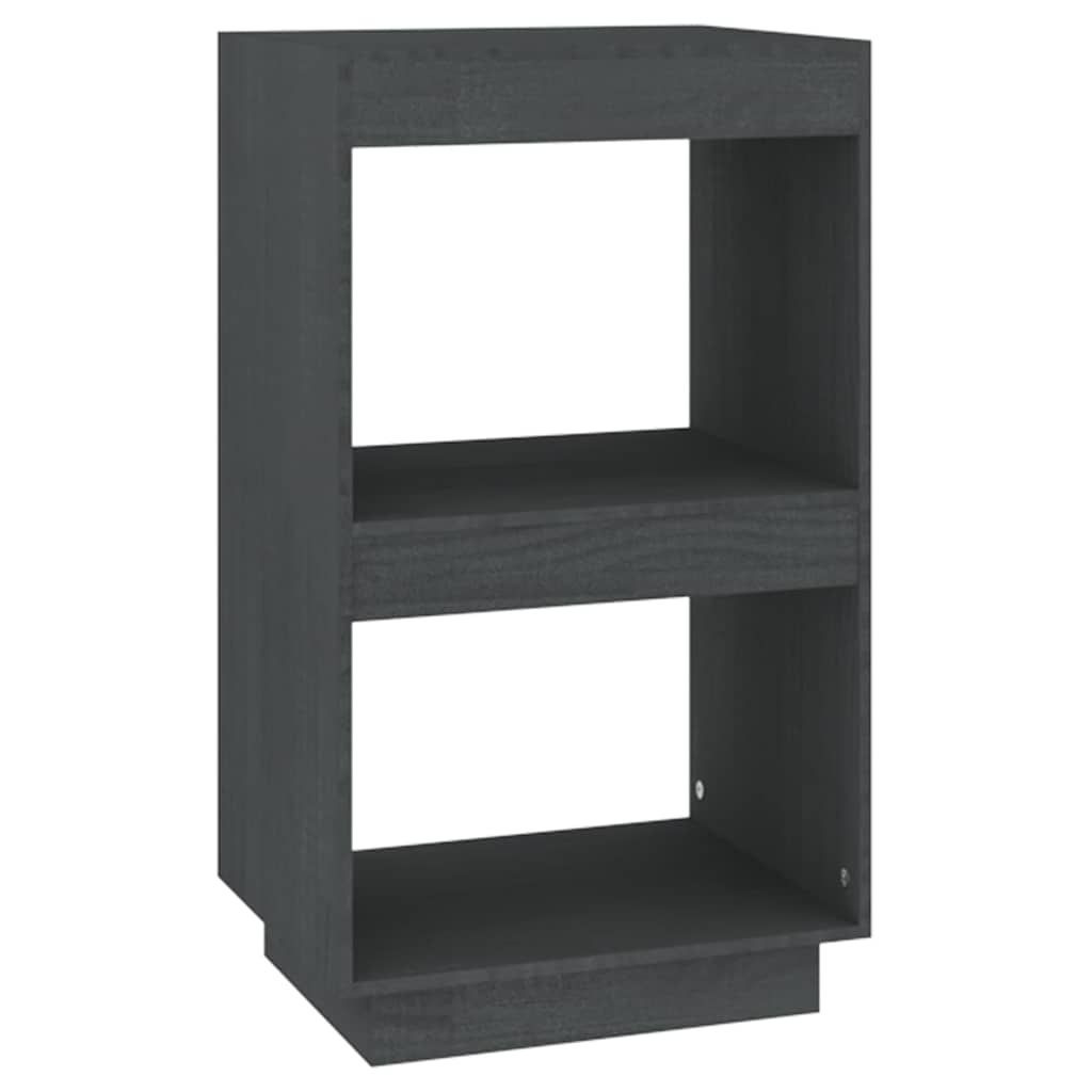 Vidaxl boekenkast 40x35x71 cm massief grenenhout grijs