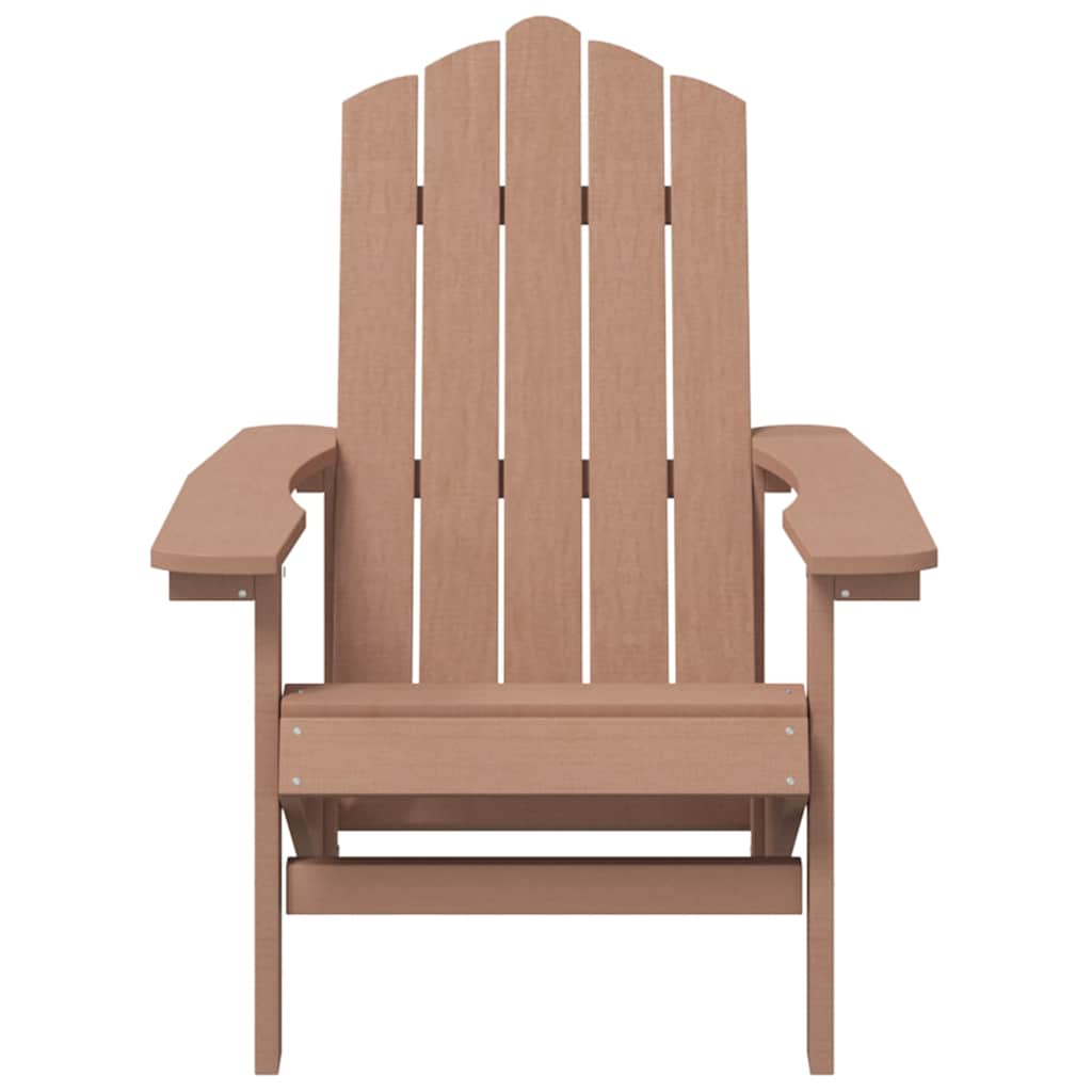 Vidaxl tuinstoel adirondack hdpe bruin