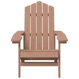 Vidaxl tuinstoel adirondack hdpe bruin