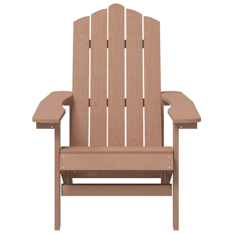 Vidaxl tuinstoel adirondack hdpe bruin