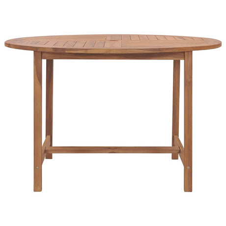 Vidaxl tuintafel ø110x75 cm massief teakhout