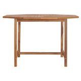 Vidaxl tuintafel 110x110x75 cm massief teakhout