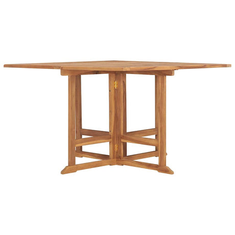 Vidaxl tuintafel inklapbaar 110x110x75 cm massief teakhout