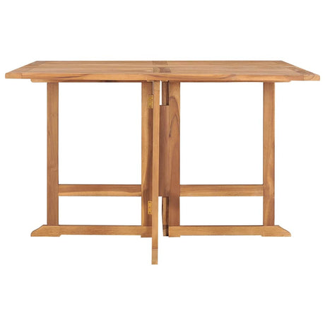 Vidaxl tuintafel inklapbaar 110x110x75 cm massief teakhout